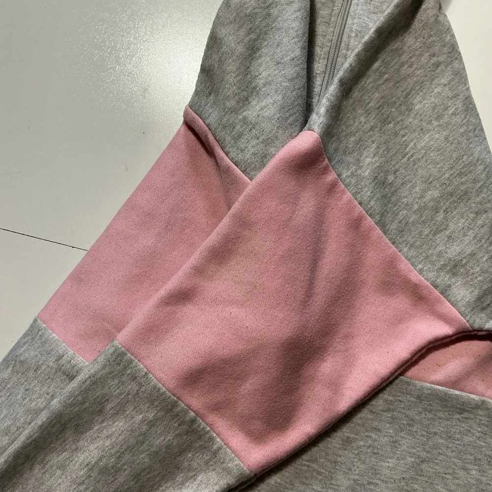 Vintage Big Sur California Souvenir Pink Gray 50/50 1/4 Zip Pullover Sweatshirt - Picture 7 of 10